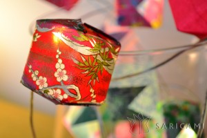 Guirlande lumineuse en origami - Sarigami