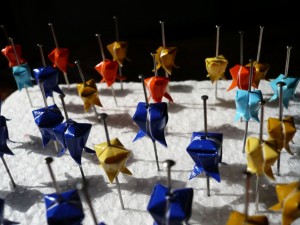 Fabrication de perles en origami