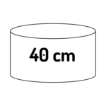 circle 40cm (15"3/4)
