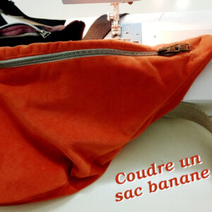 Atelier couture sac banane en tissu Paris