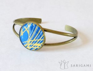 bracelet GF papier japonais - bronze 10e