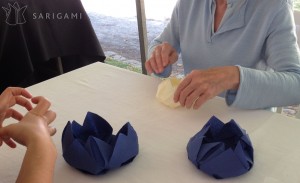 Atelier origami - pliage de serviettes