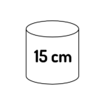 cylindrical 15cm (6")