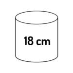 cylindrical 18cm (7")