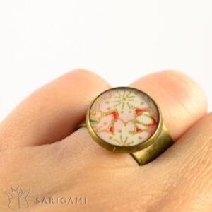 bijoux japonais - bague rose, fabrication artisanale