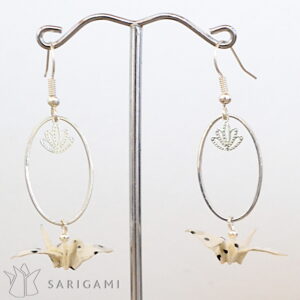 Boucles d'oreilles Kitori en origami - made in France
