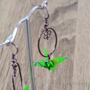 Boucles d'oreilles Kitori en origami - made in France