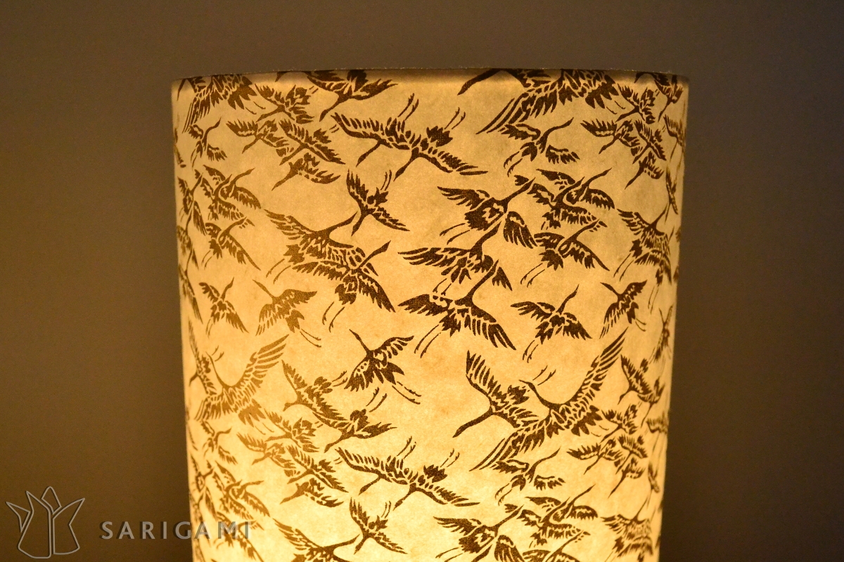 Lampe en papier japonais - fabrication artisanale