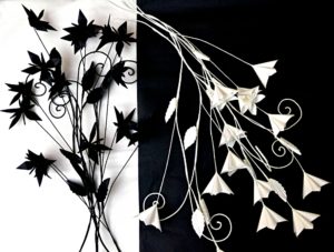 Vitrine origami noir&blanc