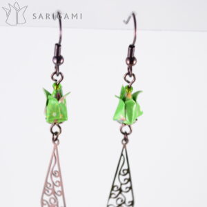 Boucles d'oreilles Haneki en origami - bijoux de créateurs