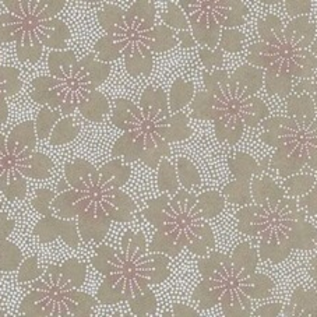 Fabrication de lampe pour enfants - Fleurs de cerisiers en pointillés sur fond beige