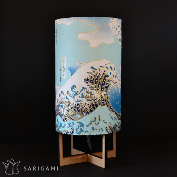 Luminaire en papier japonais Hokusai