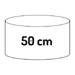 cylindrical 50cm (19″11/16)