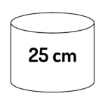 cylindrical 25cm (10")