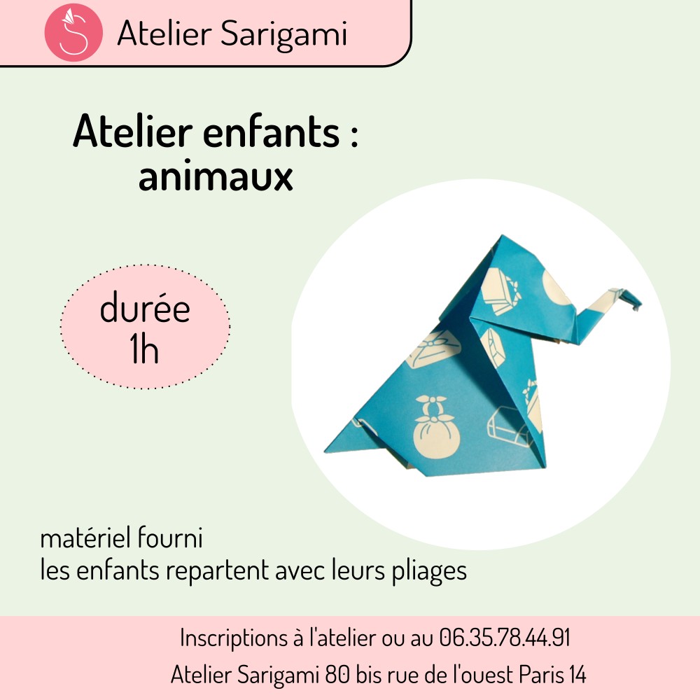 Atelier origami pour enfants à Paris