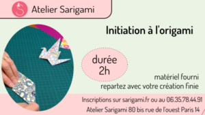 Atelier initiation à l'origami pour adultes et enfants