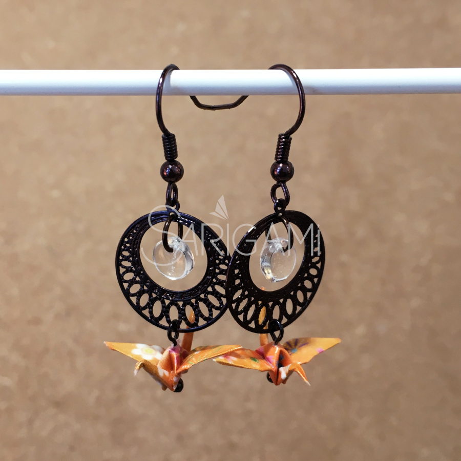 Boucles d'oreilles Mituski en origami - bijoux de créateur
