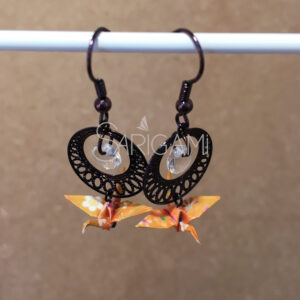 Boucles d'oreilles Mitsuki en origami - made in France