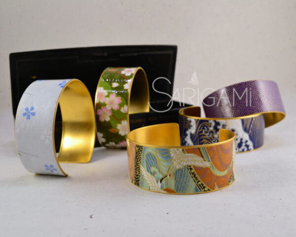 Bracelet en papier japonais - made in France