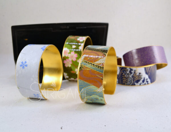 Bracelet en papier japonais - fabrication artisanale