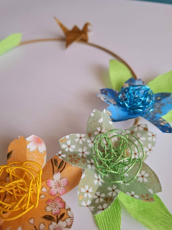 créer pour se faire du bien, les fleurs en couronne